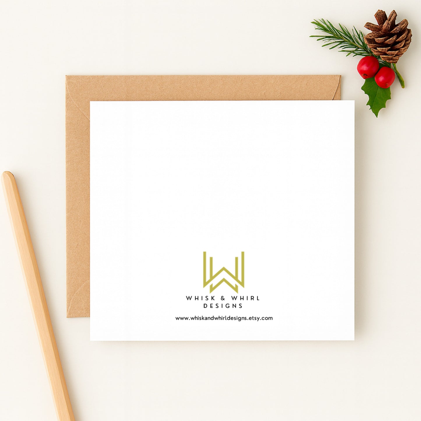 Personalised French Christmas Card — Un Noël rempli d’amour et de joie