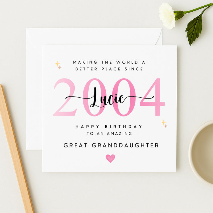 For Great-Granddaughter