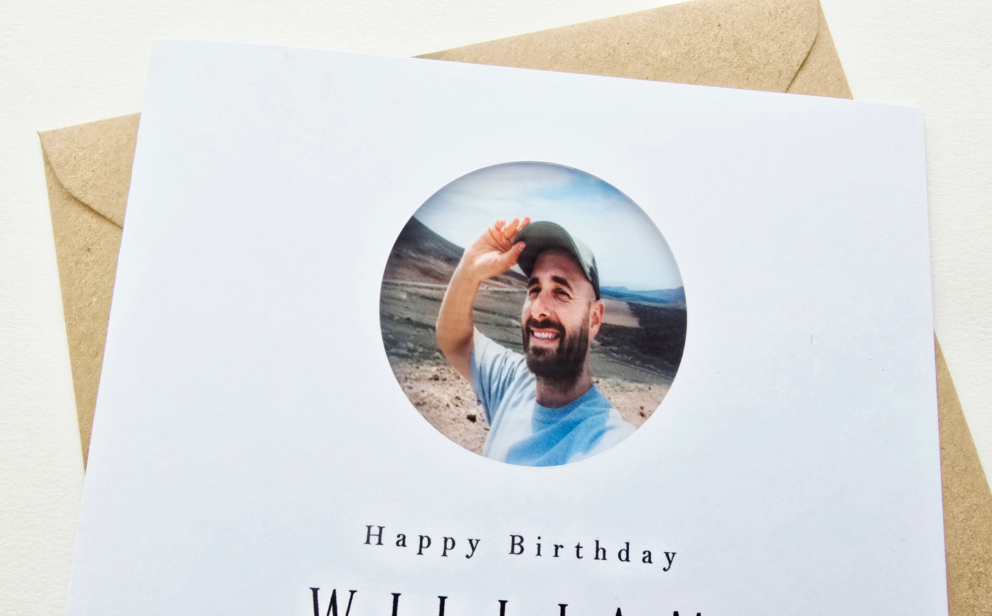 Personalised Handmade Photo Birthday Card with Metallic Leaf Heart