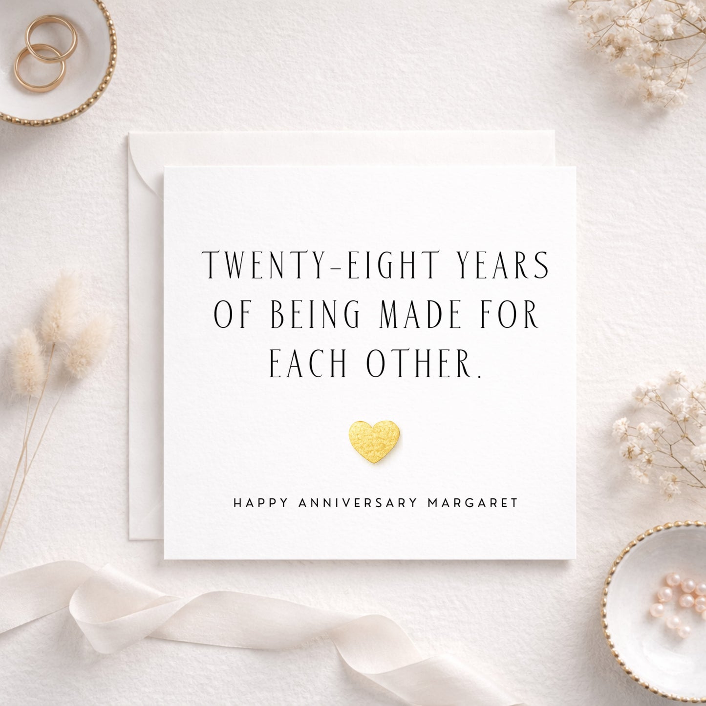 28 Years Together – Personalised Anniversary Card