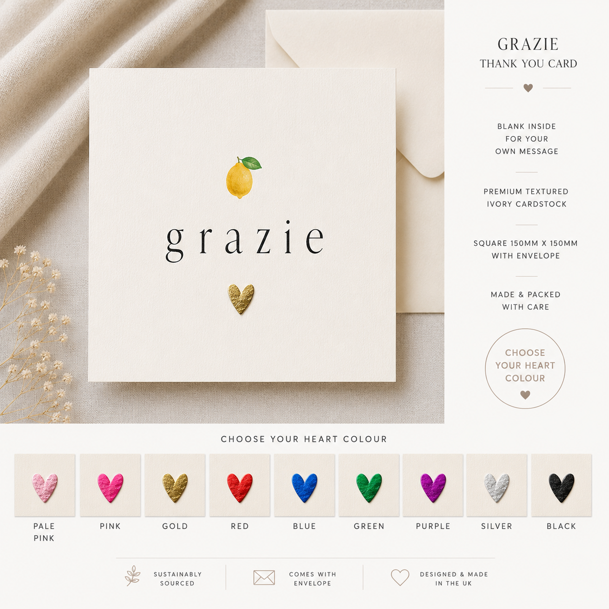 Grazie | Italian Thank You Card