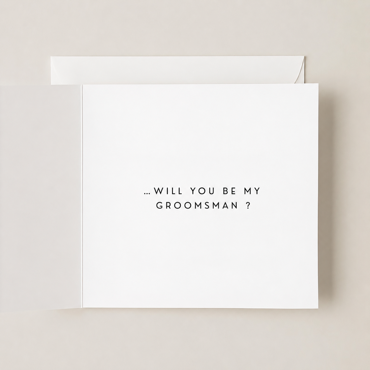 Will You Be My Groomsman / Best Man Card — Brother Wedding Proposal