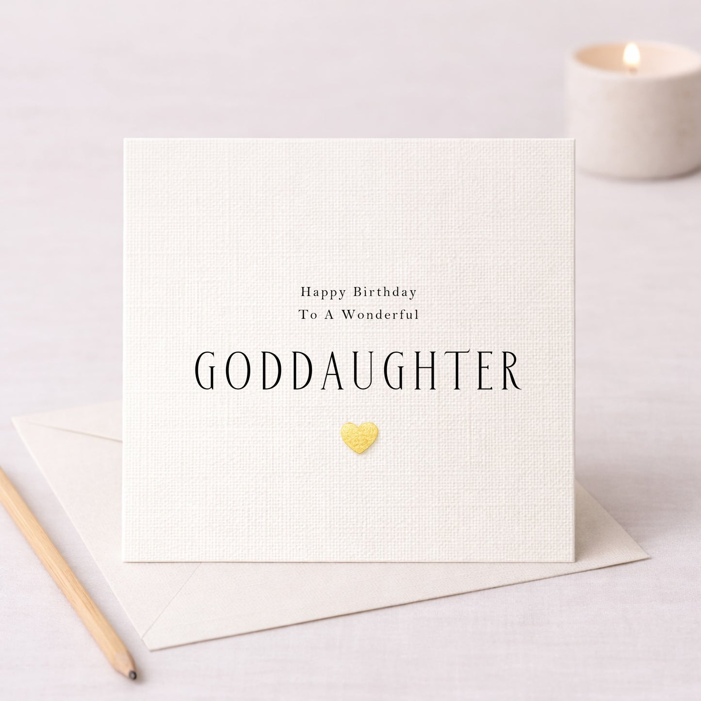 Happy Birthday to a Wonderful Goddaughter – Card