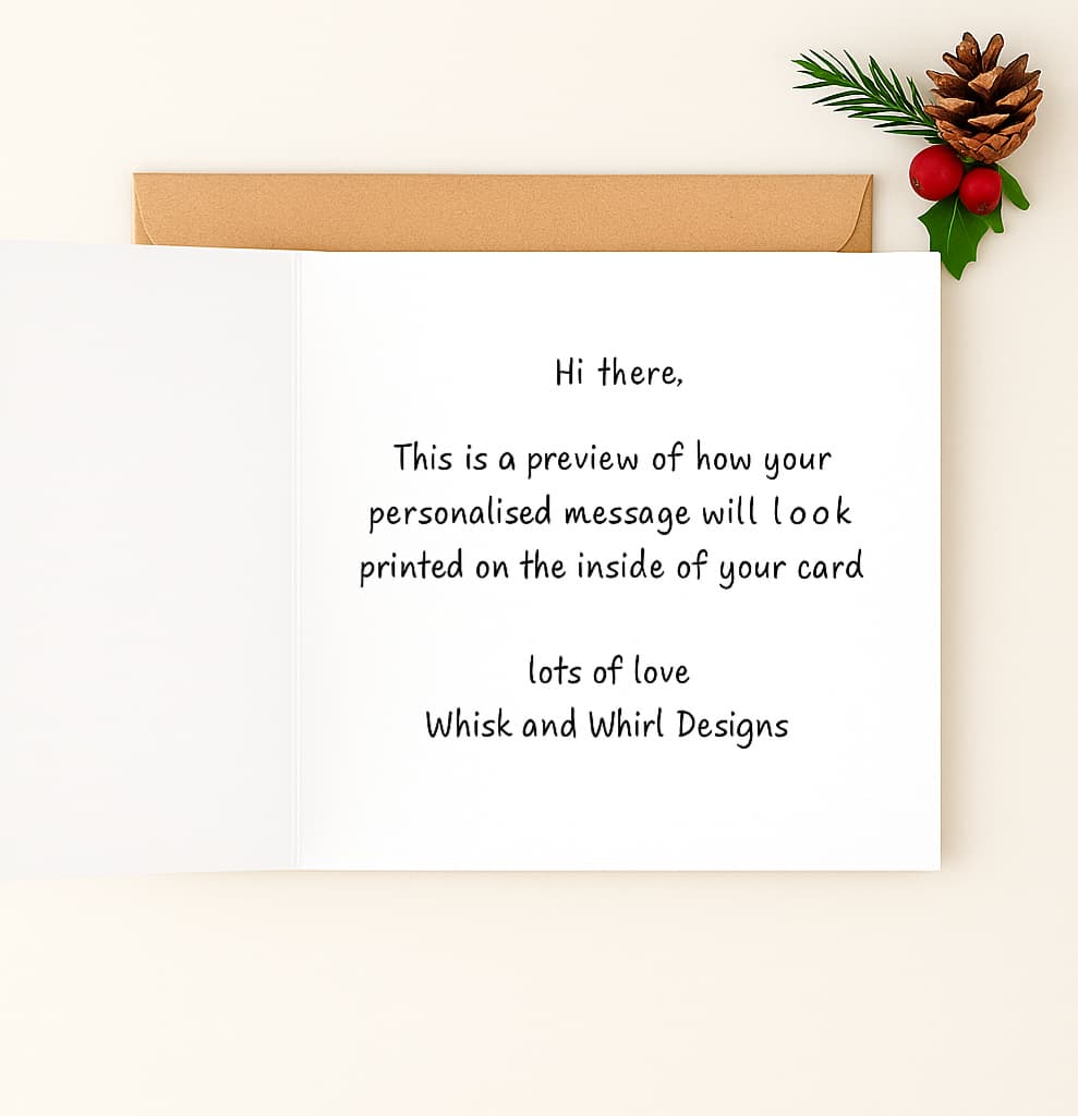 Frohe Weihnachten Personalised Christmas Card | German Christmas Card