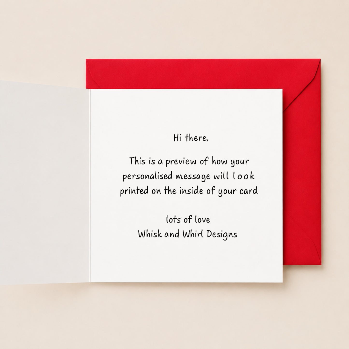 Personalised Santa Christmas Card