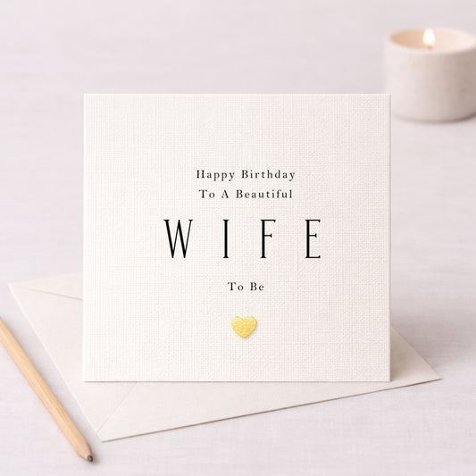 Happy Birthday to a Beautiful Wife to Be – Card