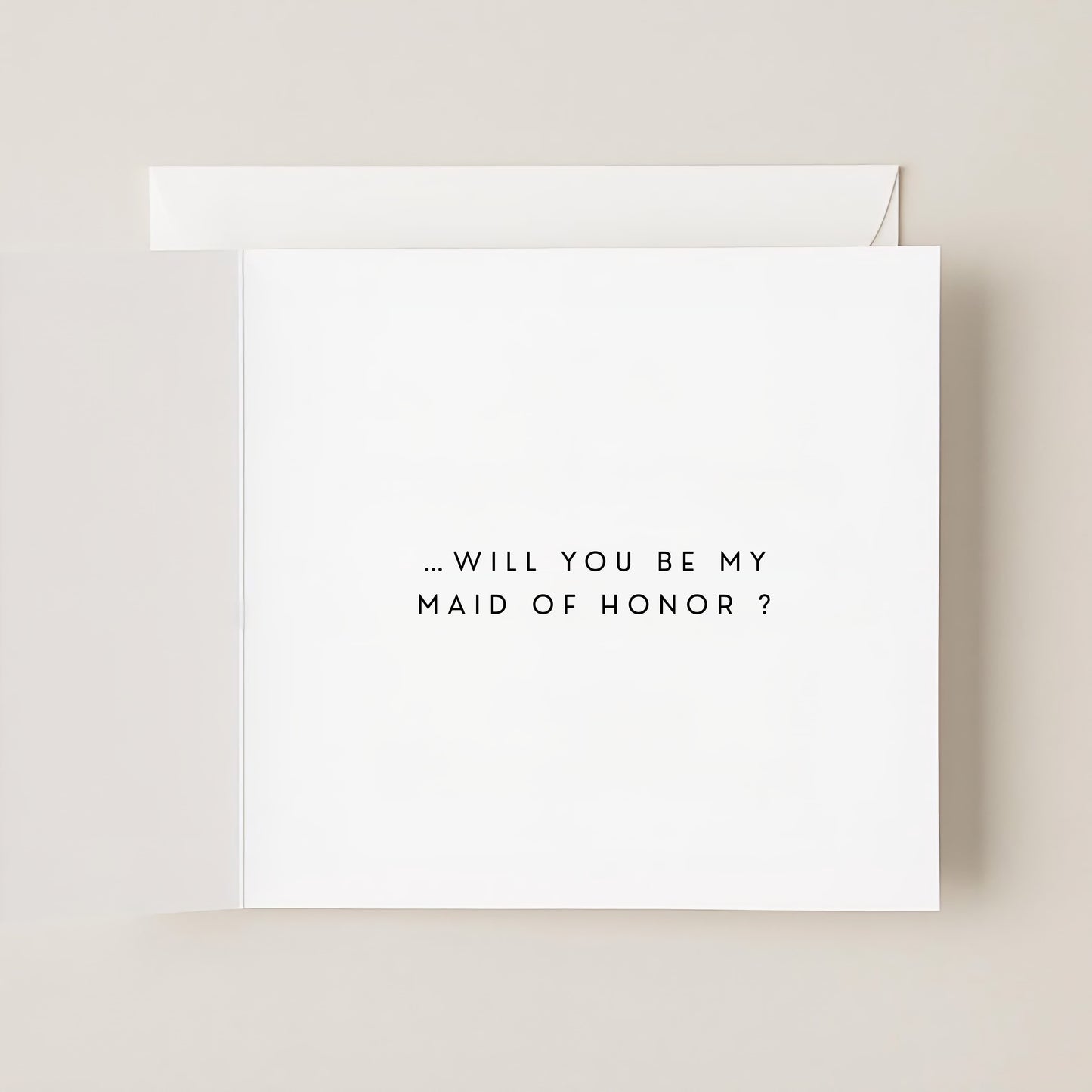 Daughter Wedding Proposal Card — Will You Be My Maid of Honour / Bridesmaid / Flower Girl?