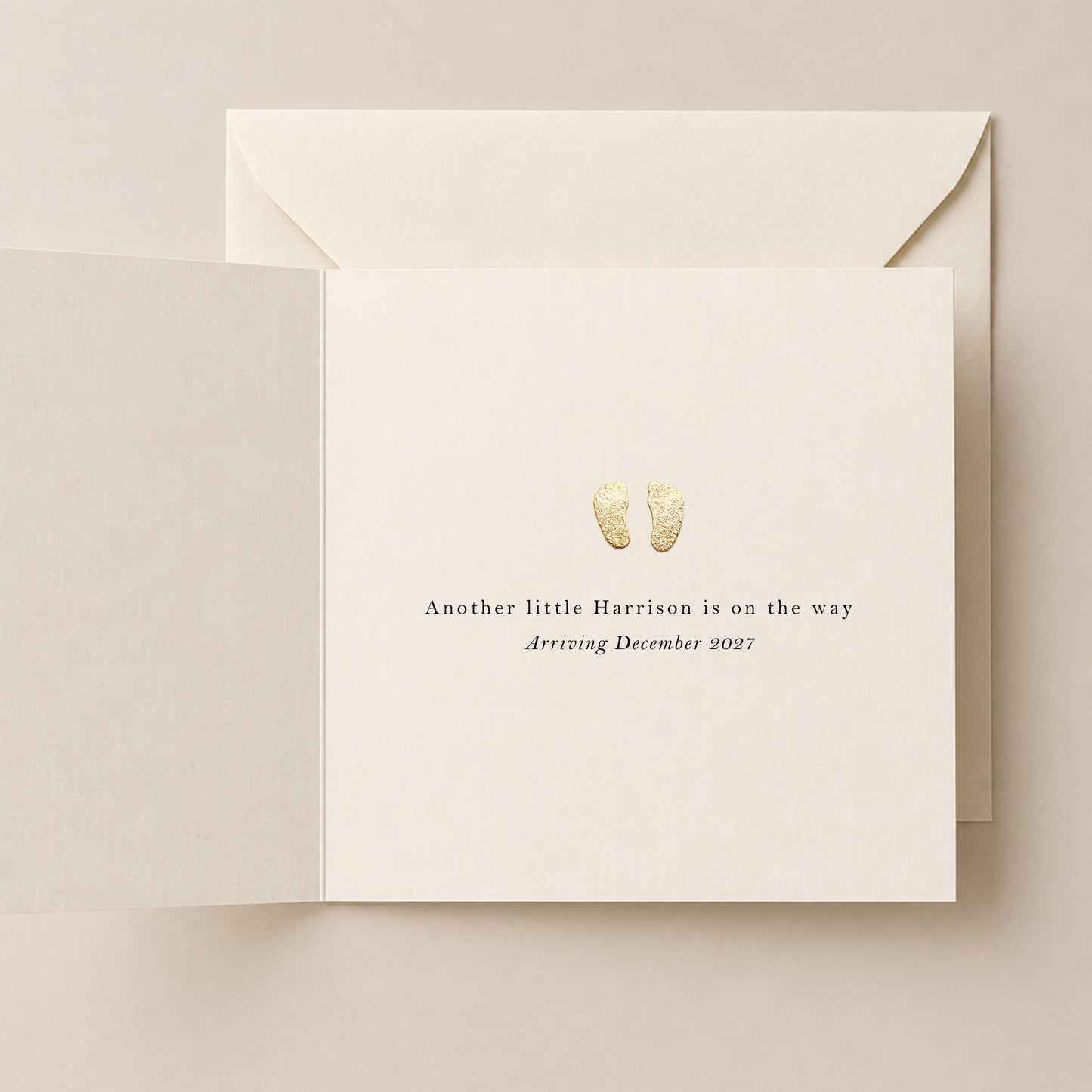 Christmas Baby Announcement Card - Personalised