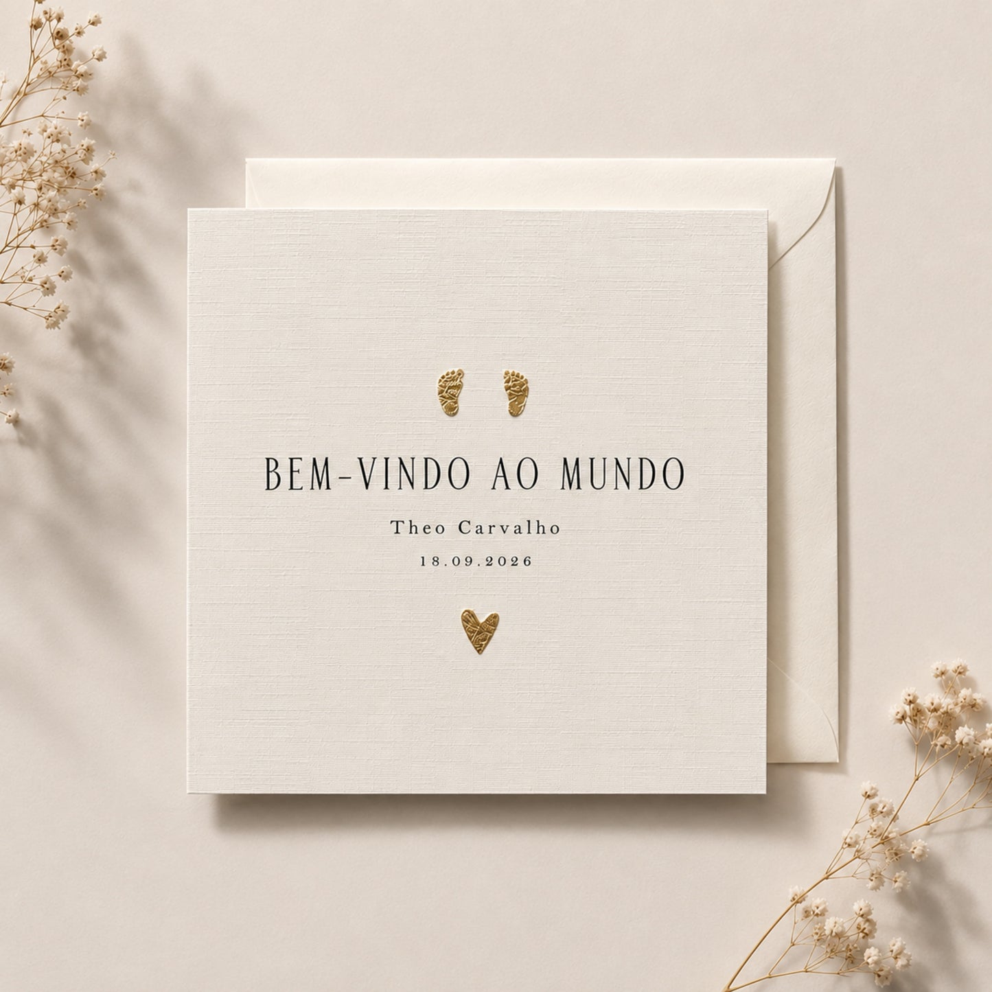 Bem-Vindo ao Mundo | Portuguese New Baby Card