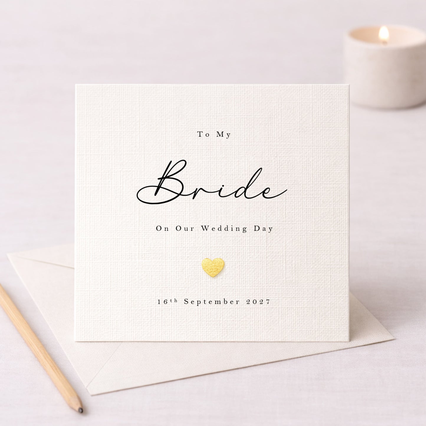 To My Bride On Our Wedding Day – Personalised Card
