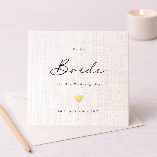 To My Bride On Our Wedding Day – Personalised Card
