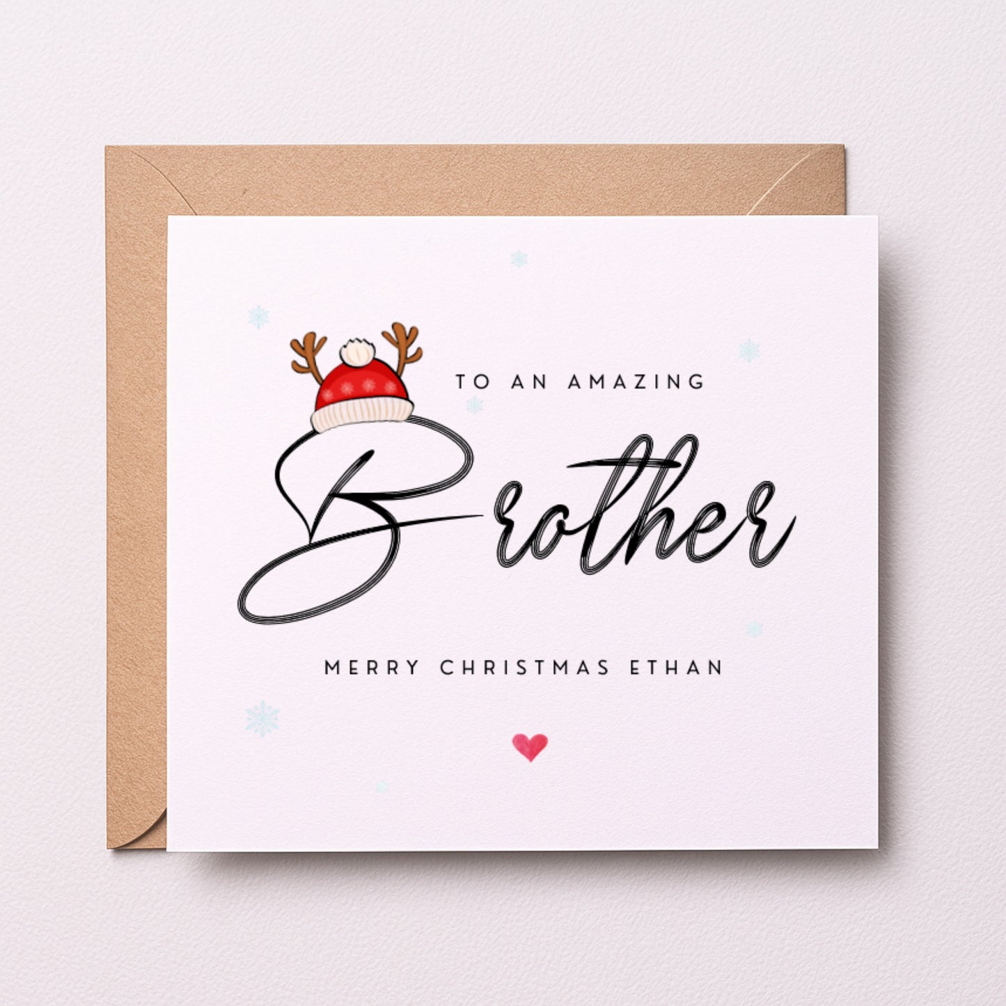 To An Amazing Brother – Personalised Christmas Card