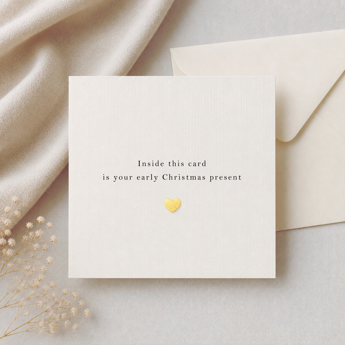 Christmas Baby Announcement Card - Personalised