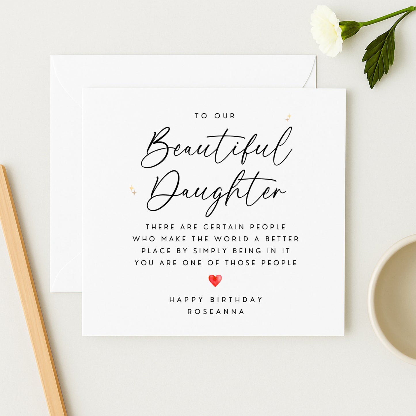 Personalised Birthday Card for Daughter