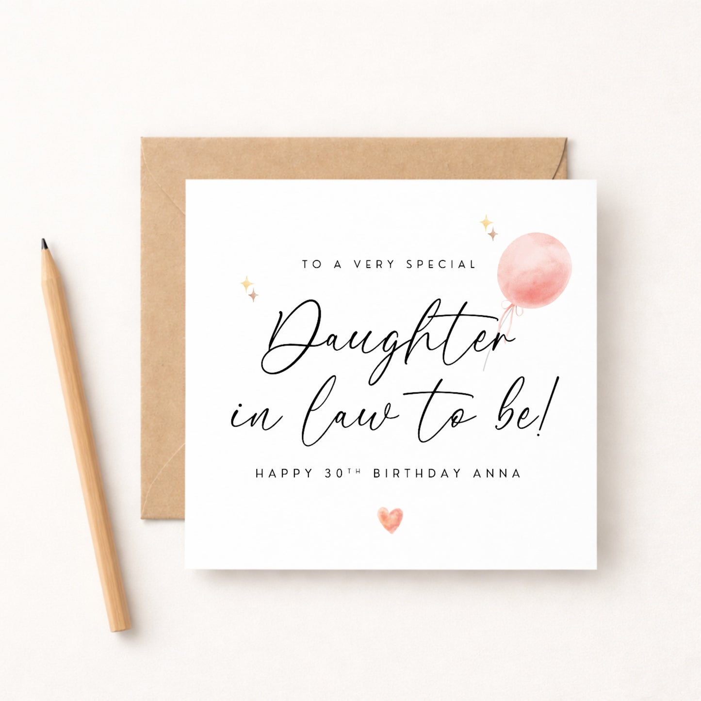 Daughter in Law to Be Birthday Card | Personalised