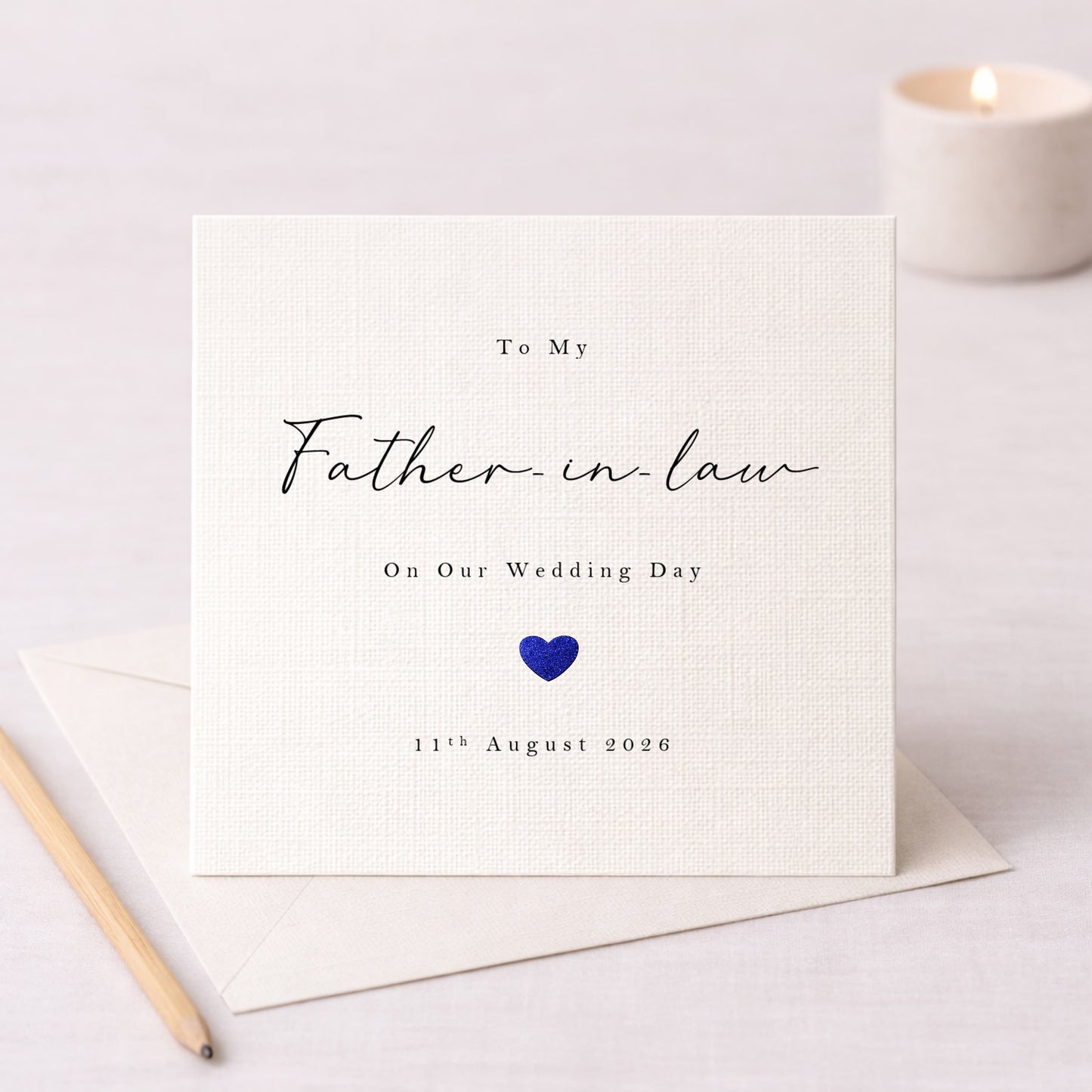To My Father-in-Law On Our Wedding Day – Personalised Card