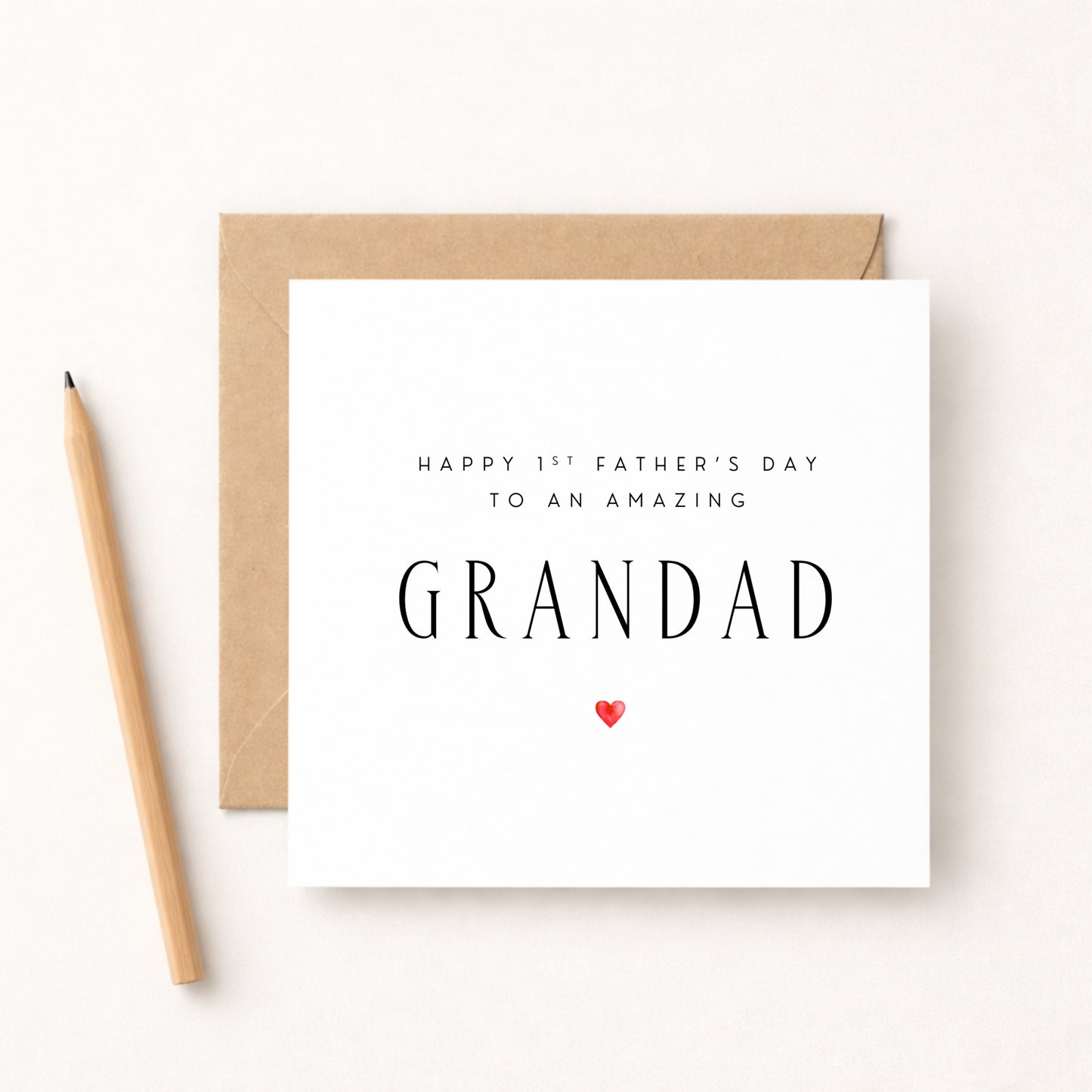 1st Father's Day Card for Grandad