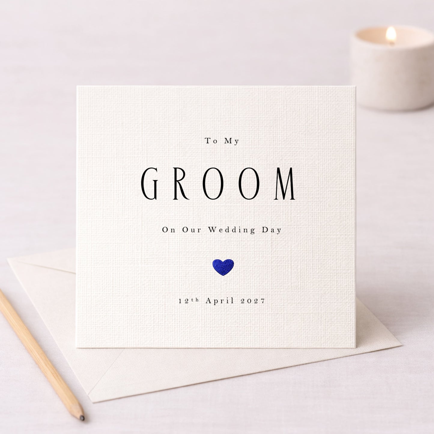 To My Groom On Our Wedding Day – Personalised Card