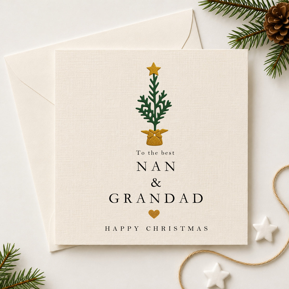 Christmas Card for Nan & Grandad — Happy Christmas