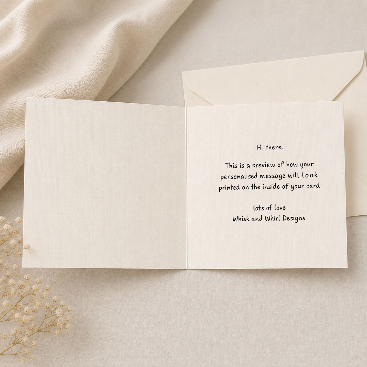 Personalised Baby Blessing Card | Metallic Leaf Baby Footprints & Heart