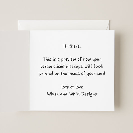 One Year Together — Personalised 1st Anniversary Card