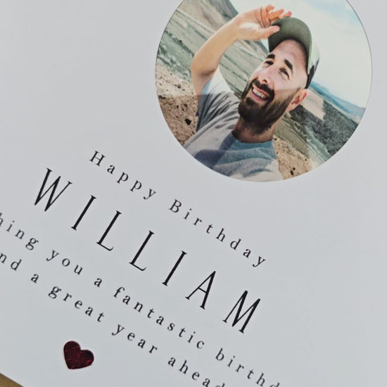 photo birthday card for any recipient