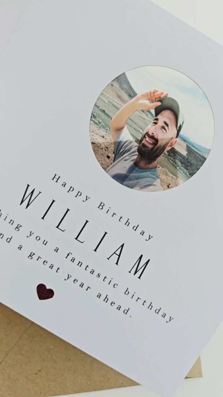 photo birthday card for any recipient