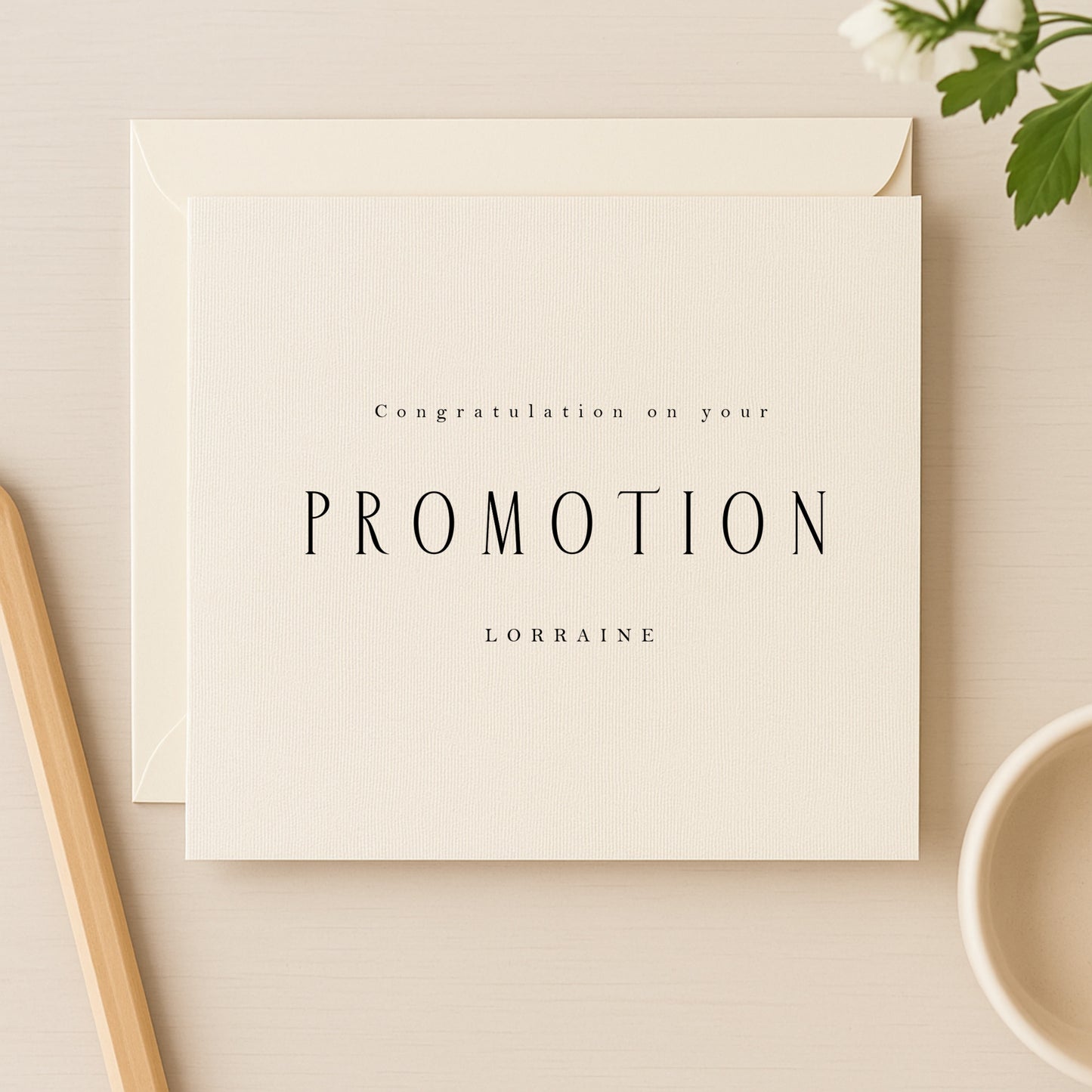 Congratulations on Your Promotion – Personalised Card