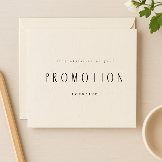 Congratulations on Your Promotion – Personalised Card