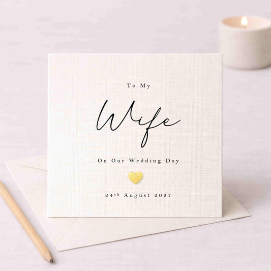 To My Wife On Our Wedding Day – Personalised Card